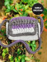 Three Coloured Puff Bag